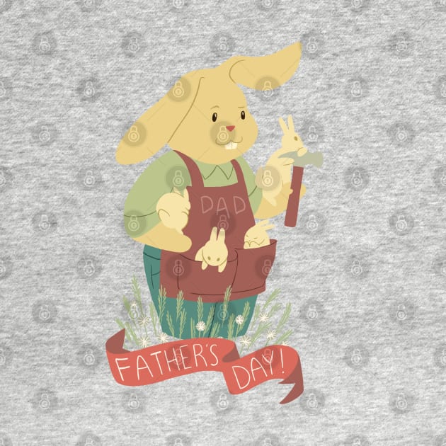 Father's Day Bunnies by SarahWrightArt